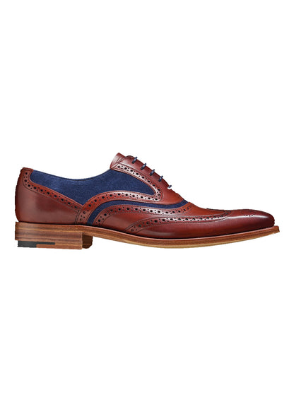 McClean Leather Brogue - Rose/ Navy Suede
