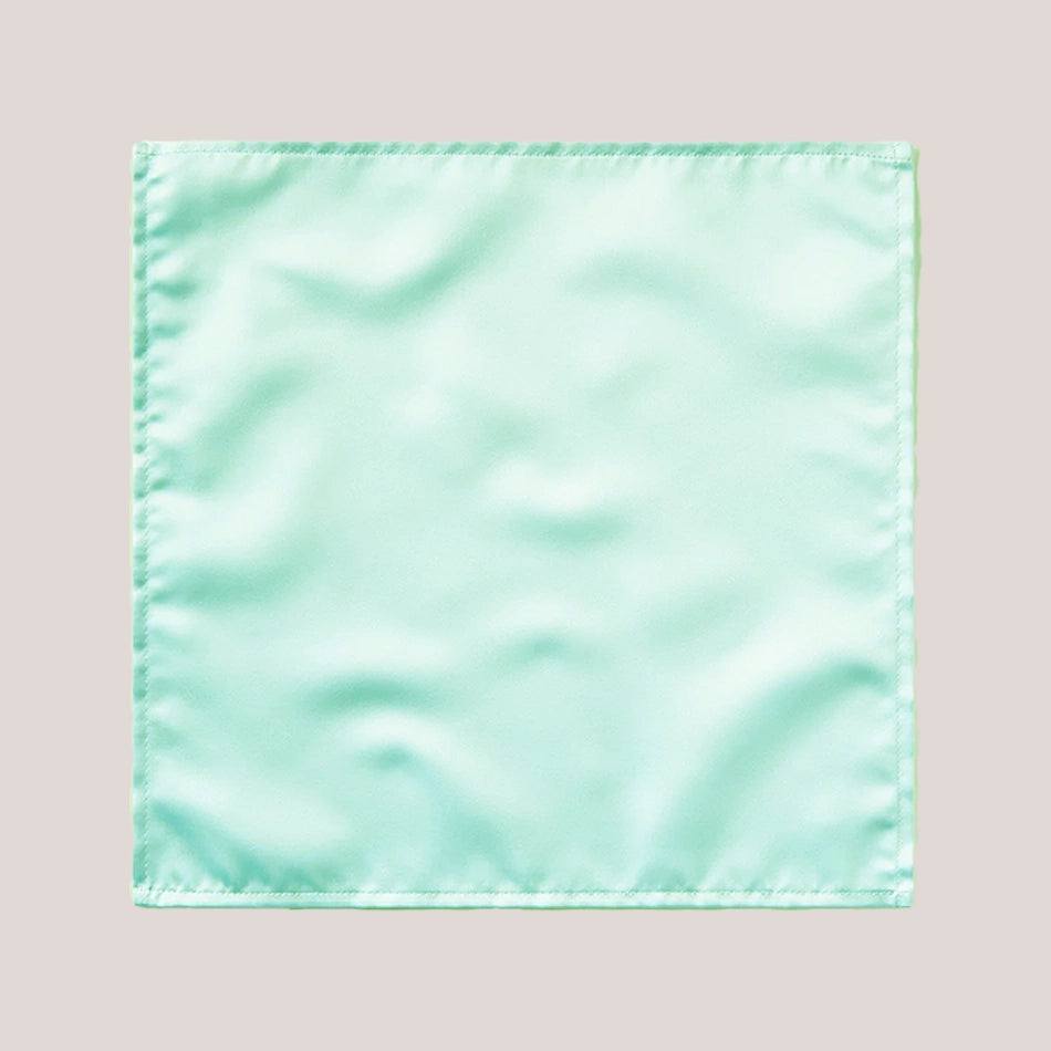 Plain Satin Hankie - Mint