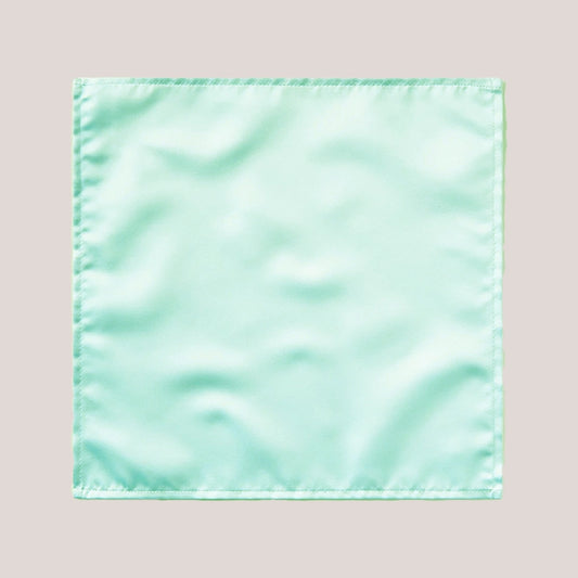 Plain Satin Hankie - Mint