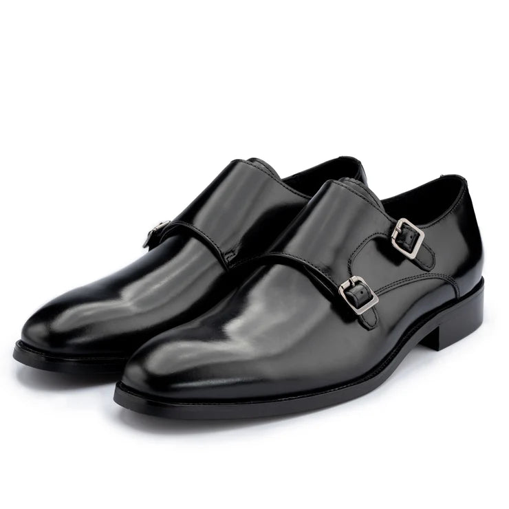 MONKTON Monk Strap Shoes - Black