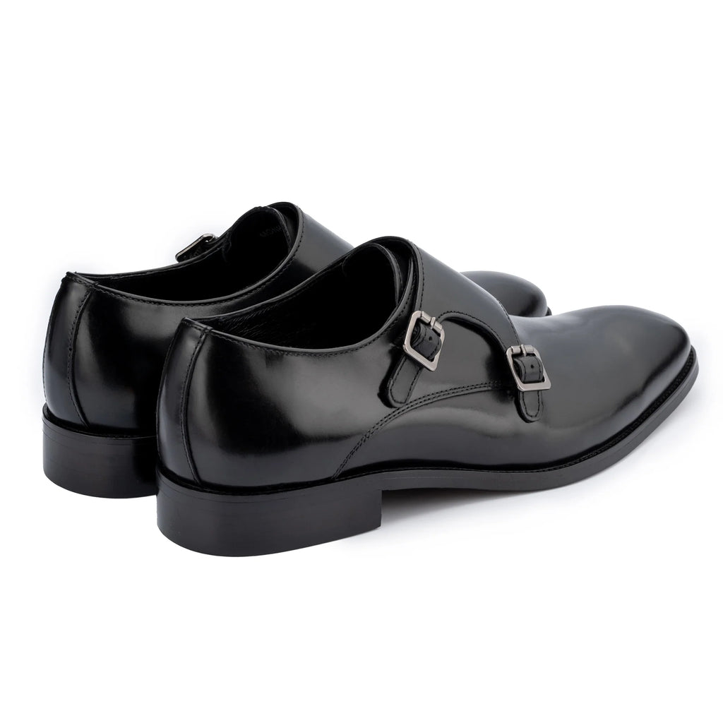 MONKTON Monk Strap Shoes - Black