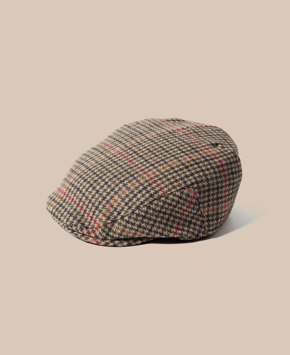Flat Cap - Norwich 111 Tan Check