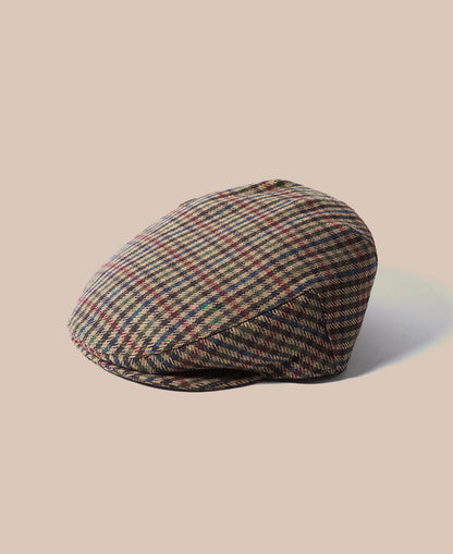 Flat Cap - Norwich 244 Brown Check
