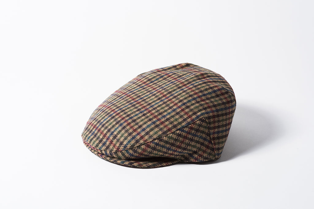 Flat Cap - Norwich 244 Brown Check