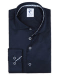 2-Ply Organic Cotton Shirts - Navy