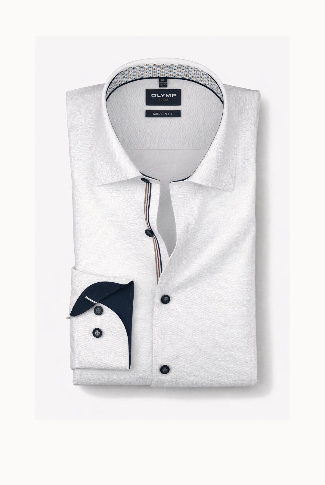 OLYMP Luxor Modern Fit Shirt – White | Style 12001400