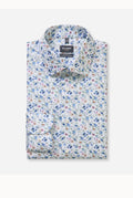 OLYMP Luxor Modern Fit X-Tall Shirt – White Floral  Style | 12701900