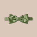 Satin Clip-On Bow Tie - Olive