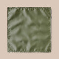 Plain Satin Hankie - Olive