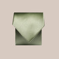 Slim Satin Tie - Olive