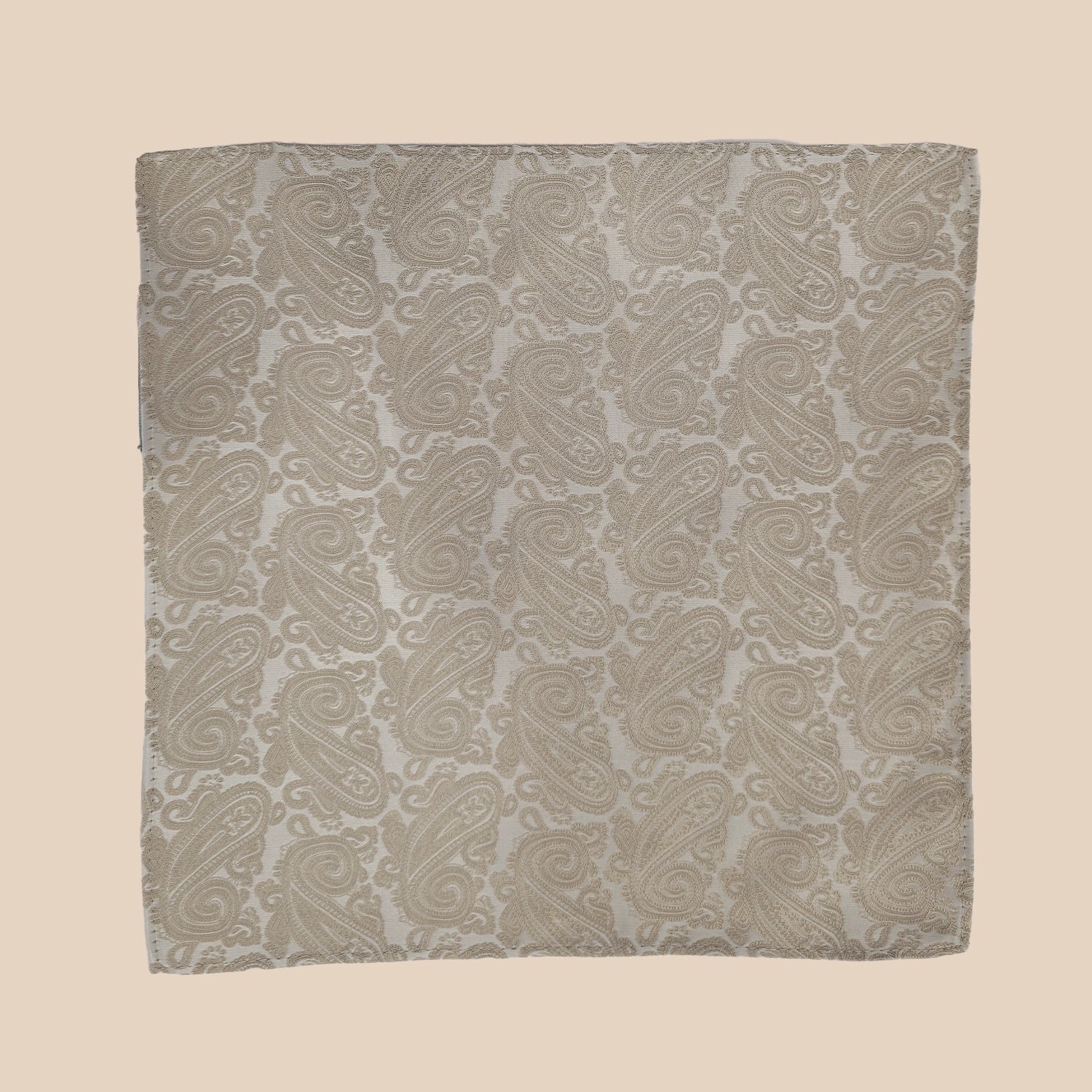 Paisley Print Tie and Hankie Set - Cava