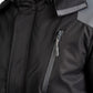 Fleece-Lined Parker Coat - Black