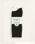 Mens Bamboo Classic Plain Socks 3-Pair - Black