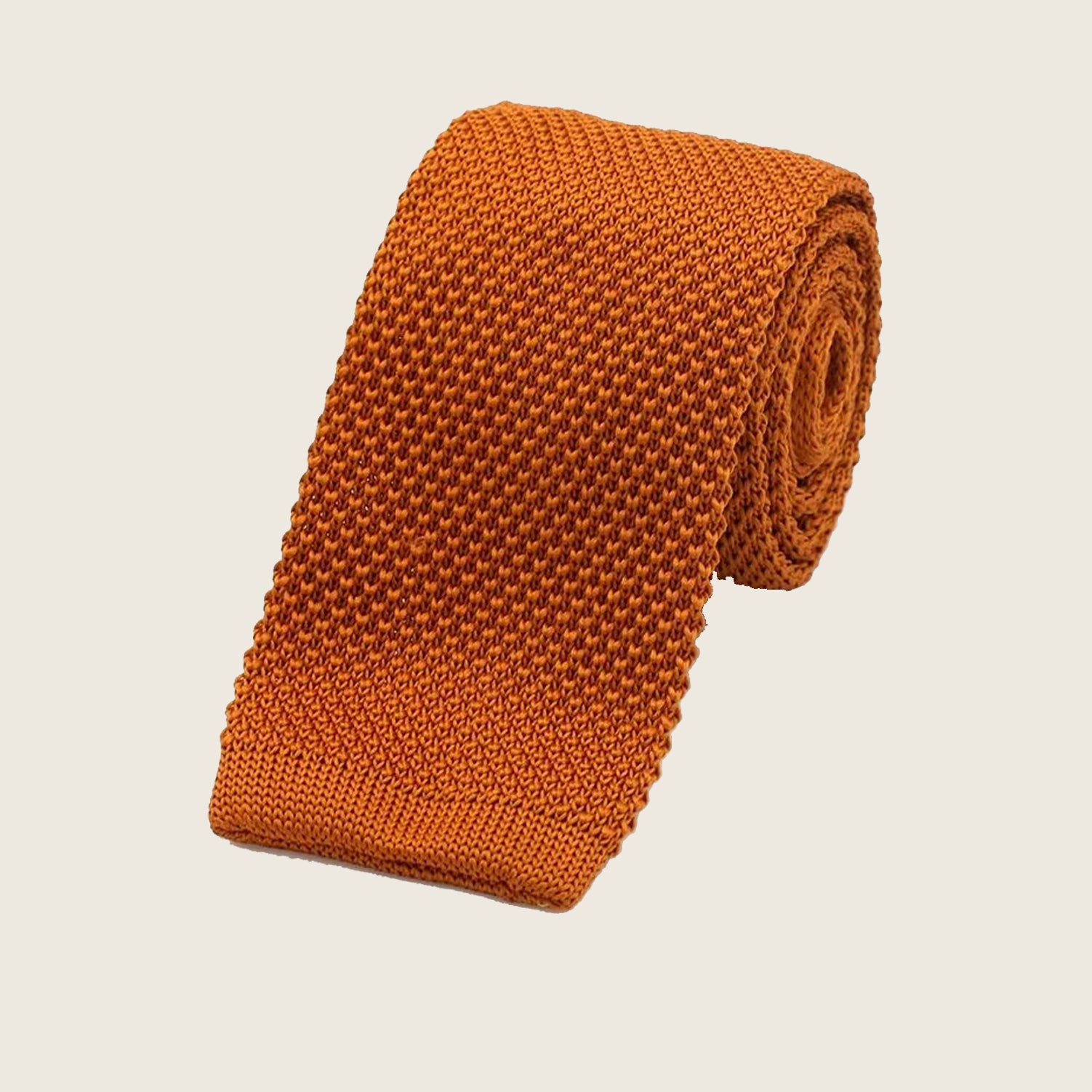 Knitted Ties - Rust