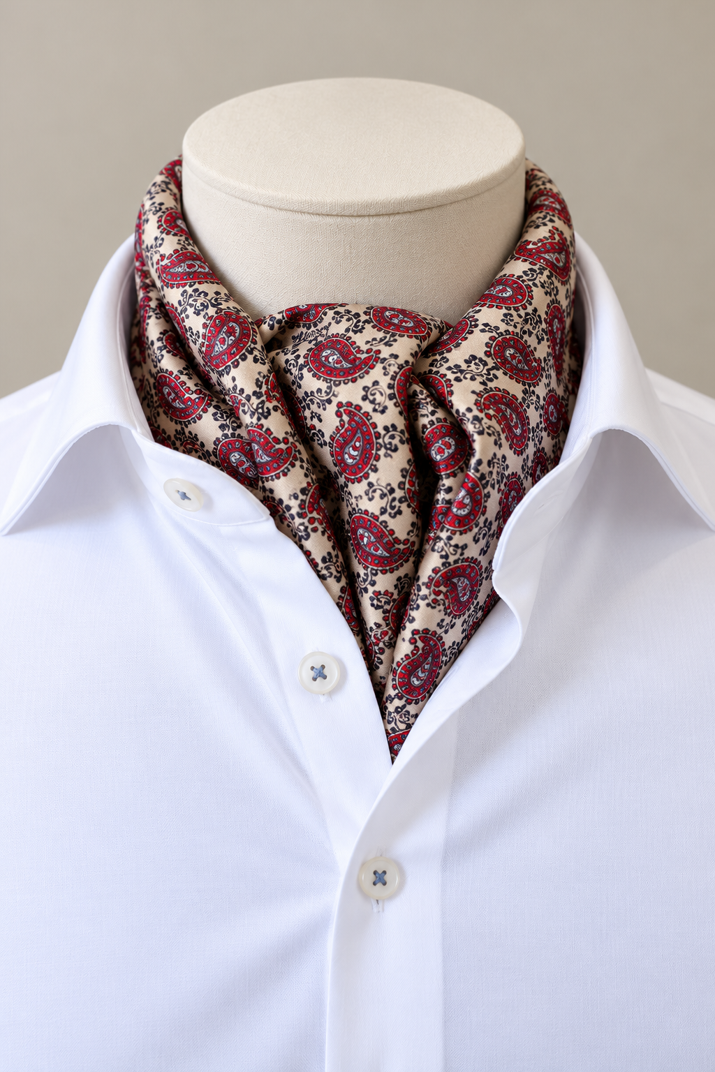 Tootal Paisley Rayon Scarf - Cream TB8201 | 909