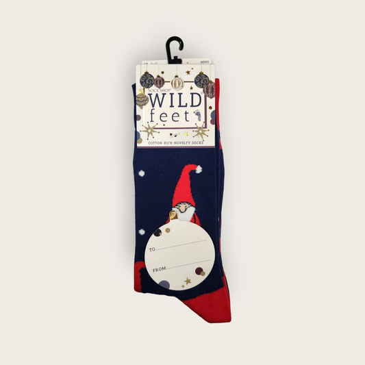 Wild-Feet Novelty Christmas Socks - Santa