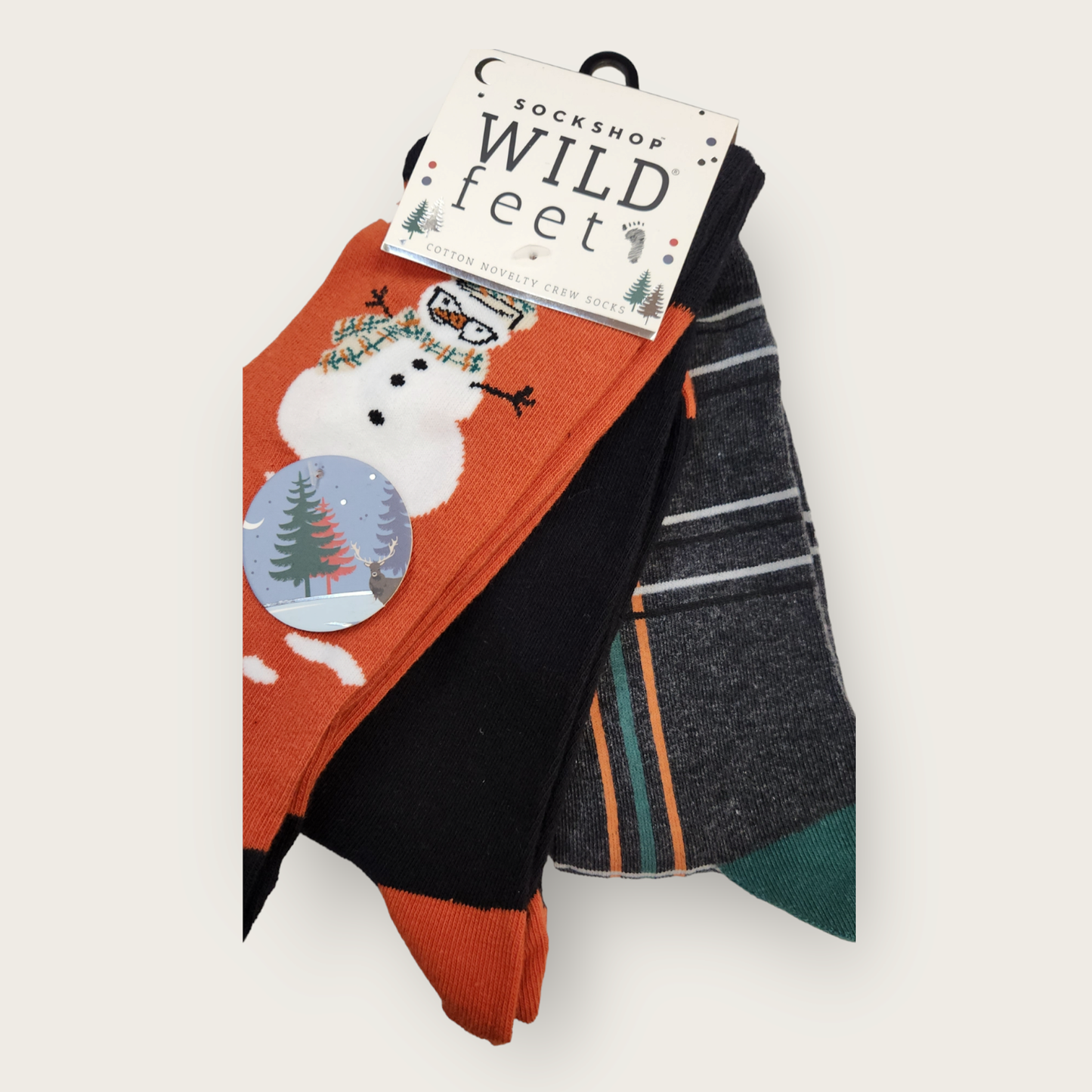 Wild-Feet Novelty Christmas Socks - Snowman