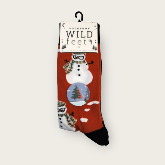 Wild-Feet Novelty Christmas Socks - Snowman