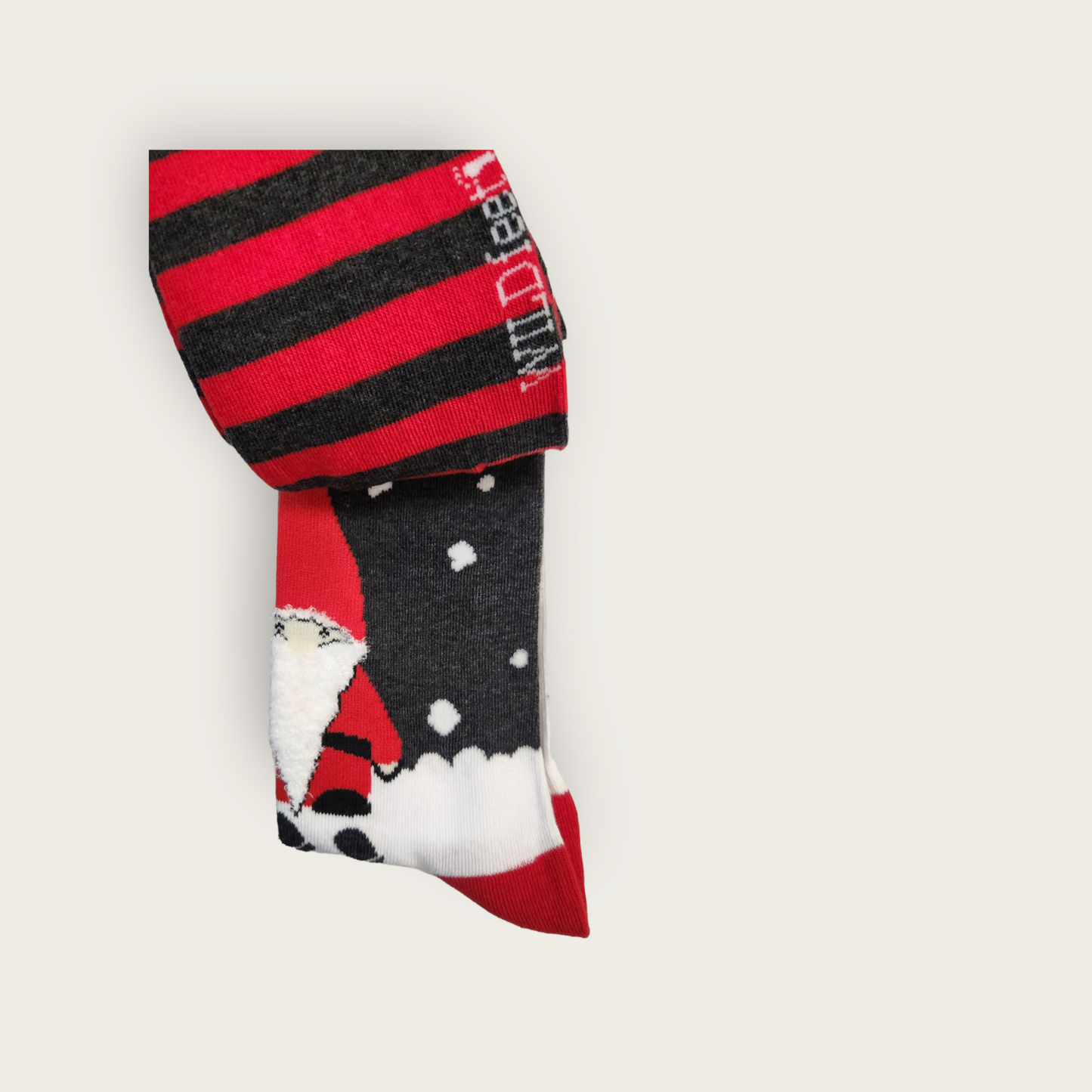 Wild-Feet Novelty Christmas Socks - Santa Bauble