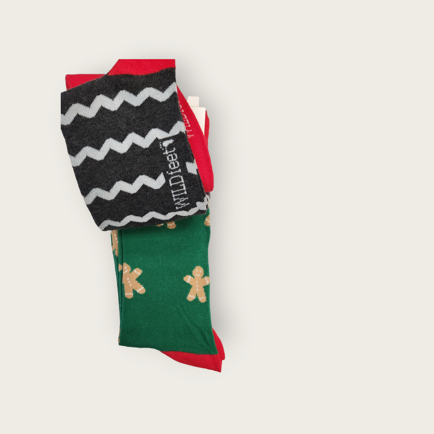Wild-Feet Novelty Christmas Socks - Gingerbread Man