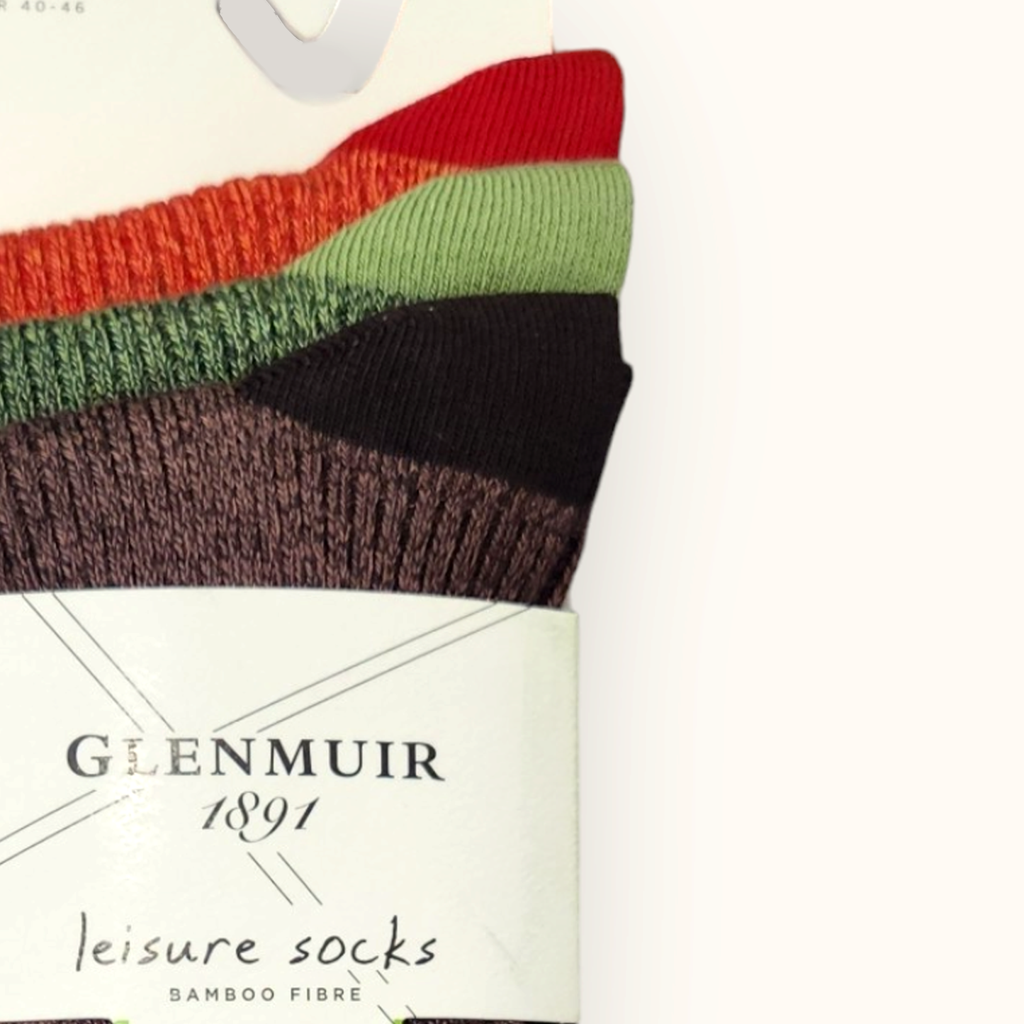 Glenmuir Soft Bamboo 3 Pack Socks - Brown/ Green/ Orange