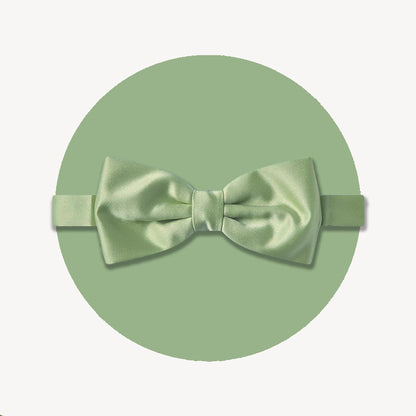 Satin Clip-On Bow Tie - Pistachio