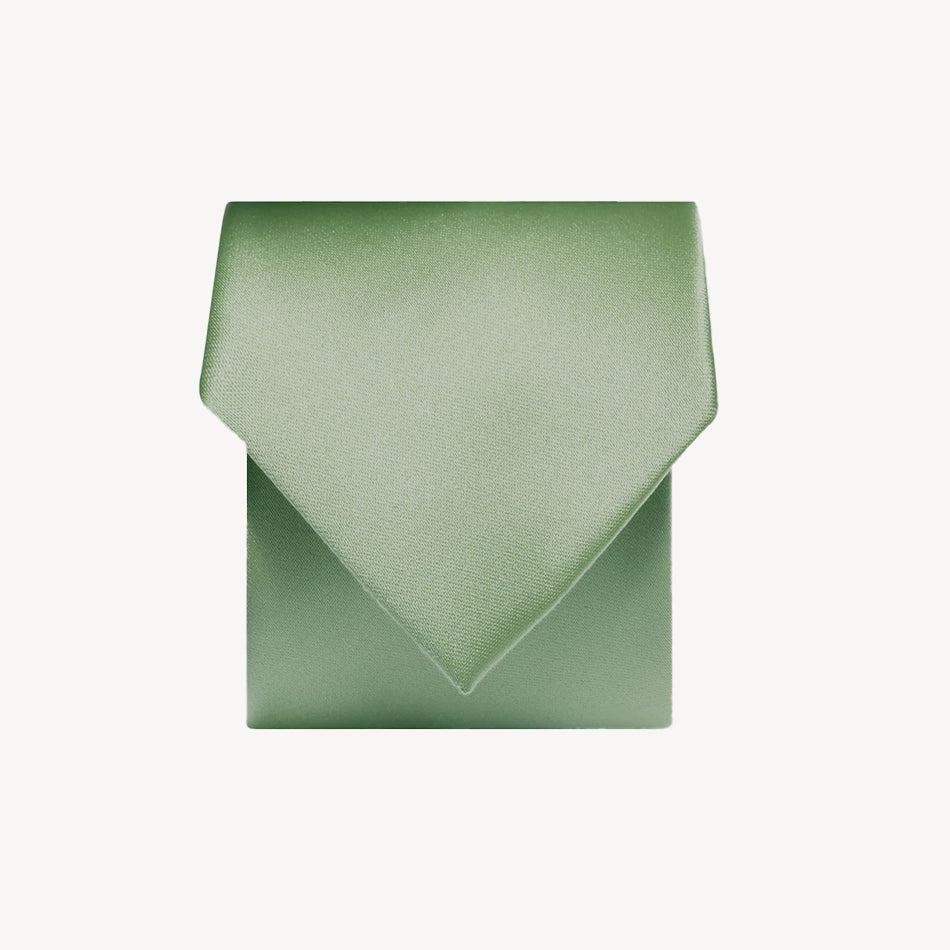 Plain Satin Tie - Pistachio