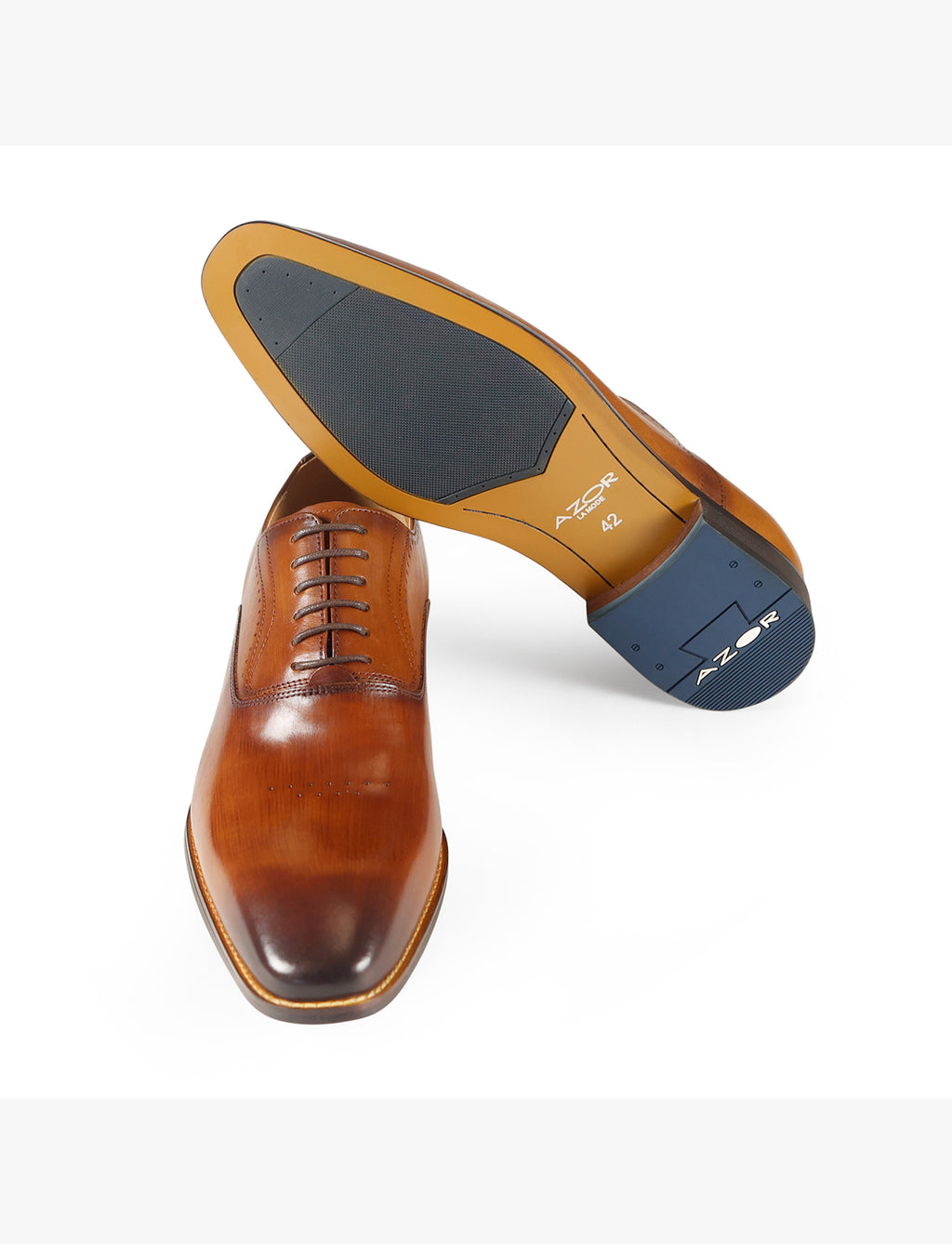 Pompei Leather Shoes - Tan