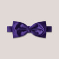 Satin Clip-On Bow Tie - Purple