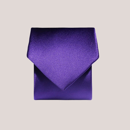 Plain Satin Tie - Purple