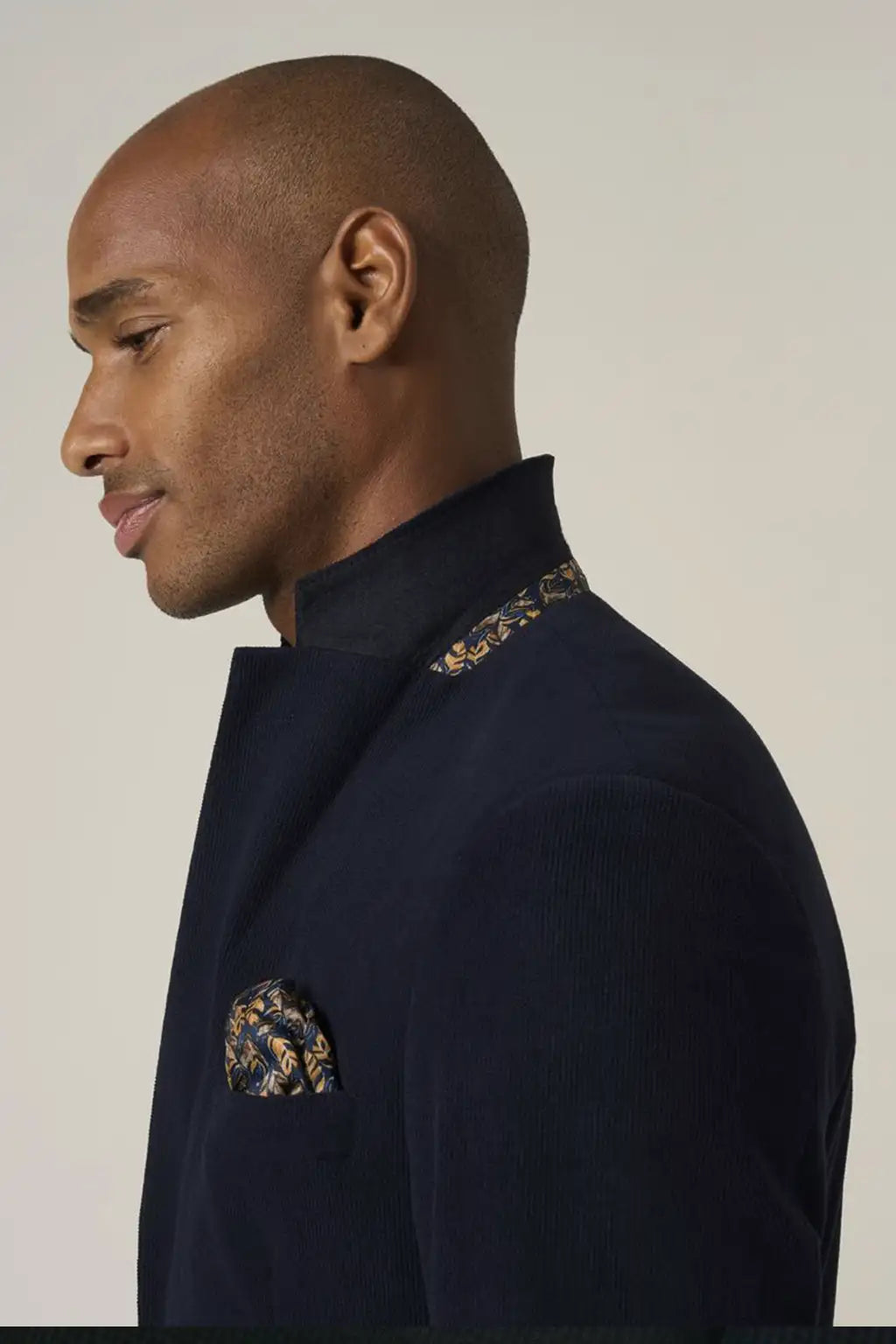 Putnam Suede-Like Soft-Touch Jacket - Navy