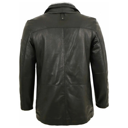 Carlson Real Leather Jacket - Black
