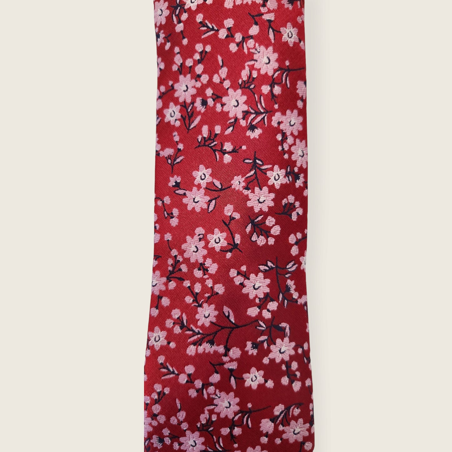 Tie and Hankie Set - Floral Red I138498