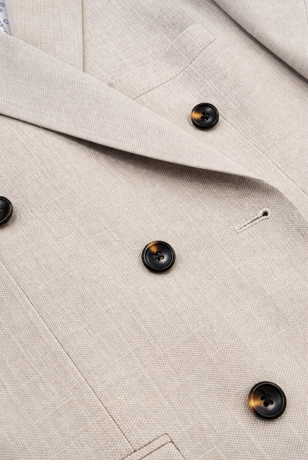 Redding Tailored Fit Double Breasted Jacket - Stone – Blooms Menswear