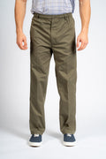 Rugby Elasticated Waist Trouser In Moss