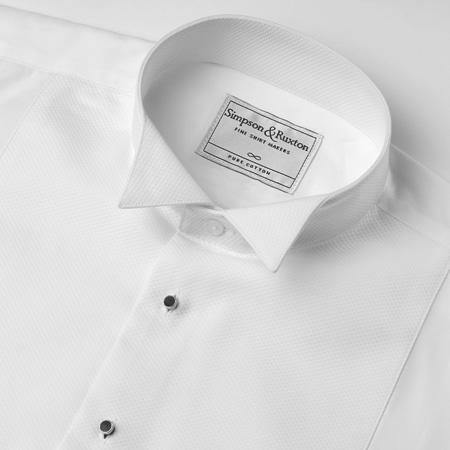 Pleated Dress Shirt - Wing Collar