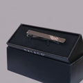 Engraved Rhodium Tie Bar