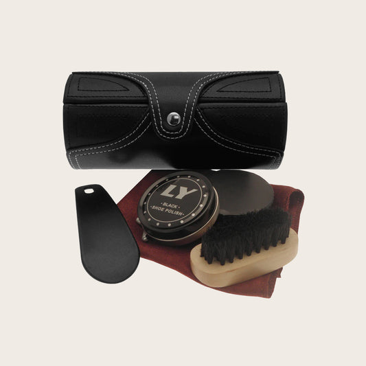 Travel Shoe Care Kit - Black