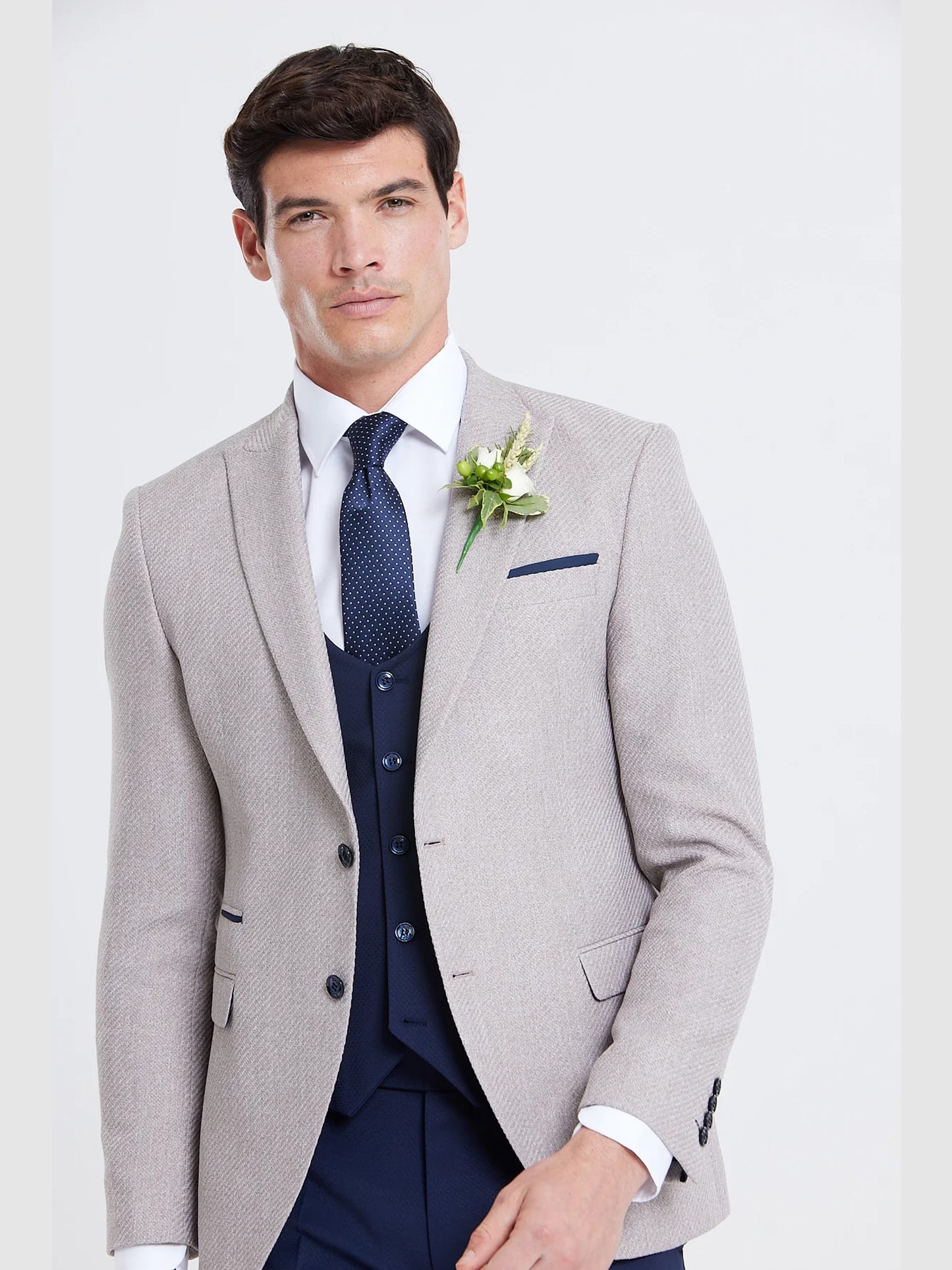 Simon Comfort Fit Jacket - Beige