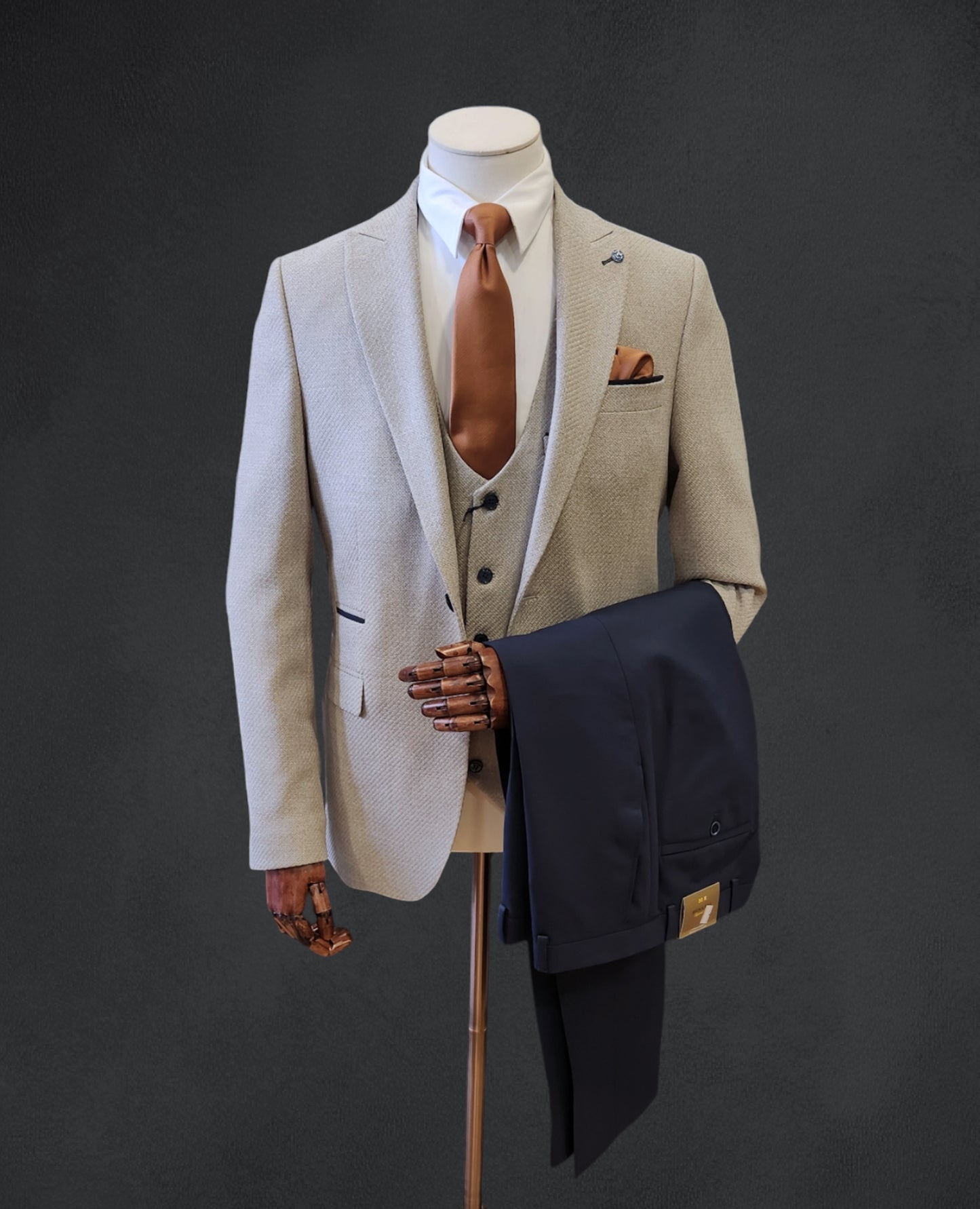 Simon Comfort Fit Jacket - Beige
