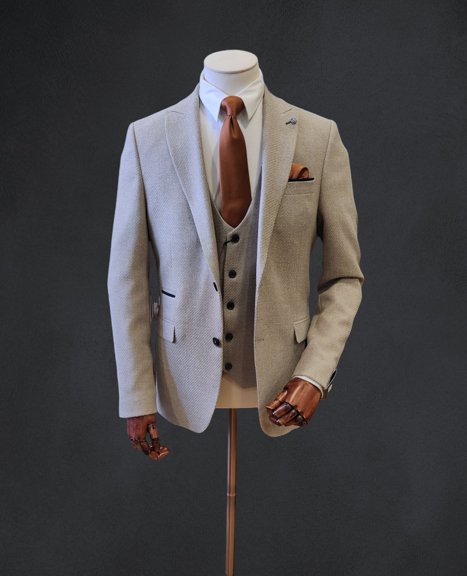 Simon Comfort Fit Jacket - Beige