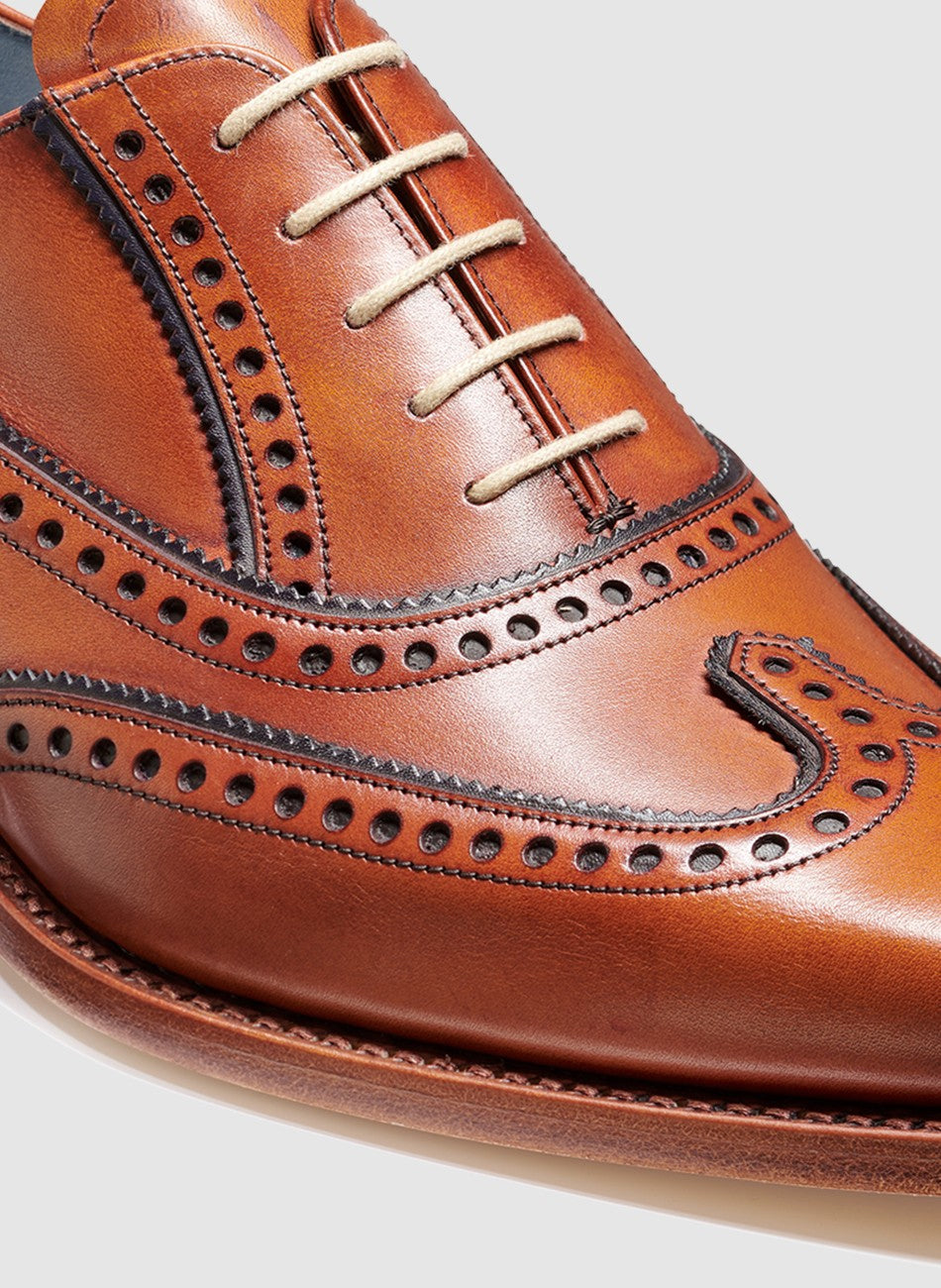 Spencer Leather Brogue - Antique Rosewood