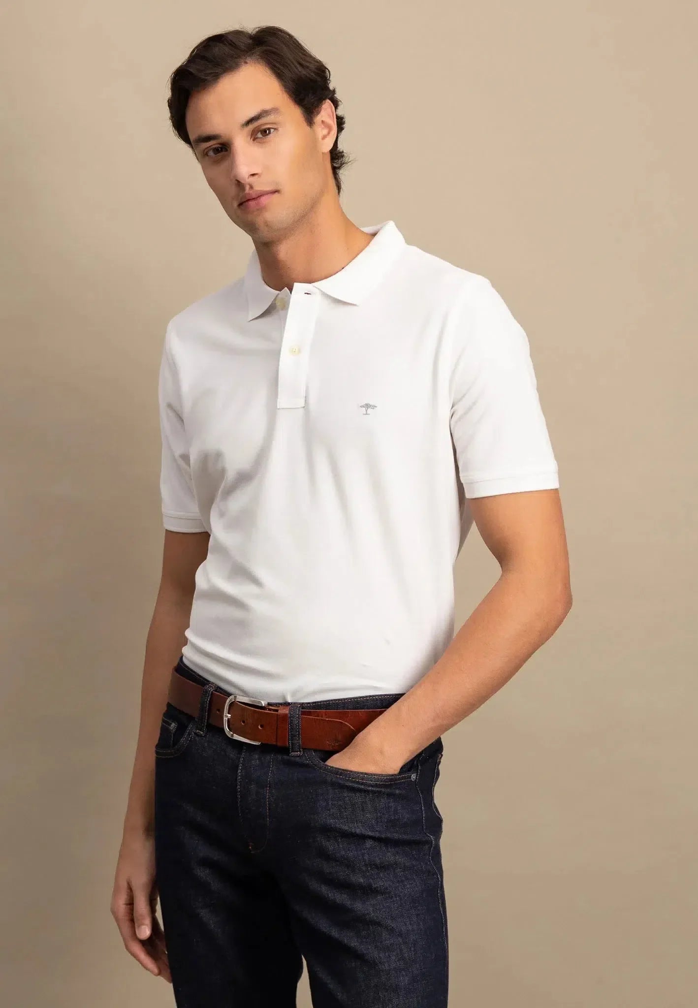 Supima-Cotton Classic Polo - White