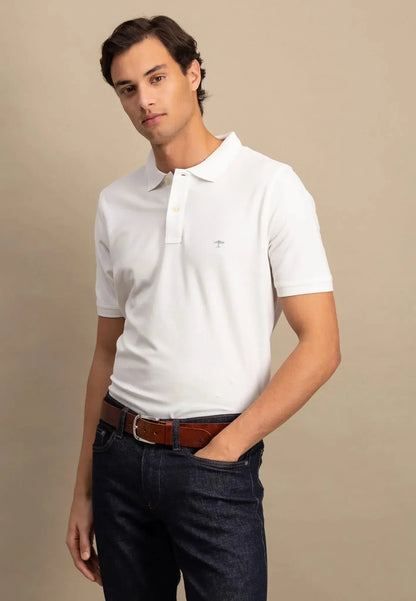 Supima-Cotton Classic Polo - White