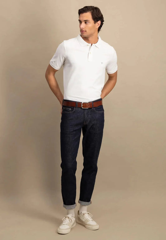 Supima-Cotton Classic Polo - White