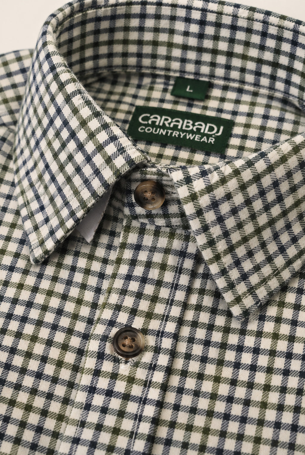 Tattersall Country Check Shirt - Green Navy
