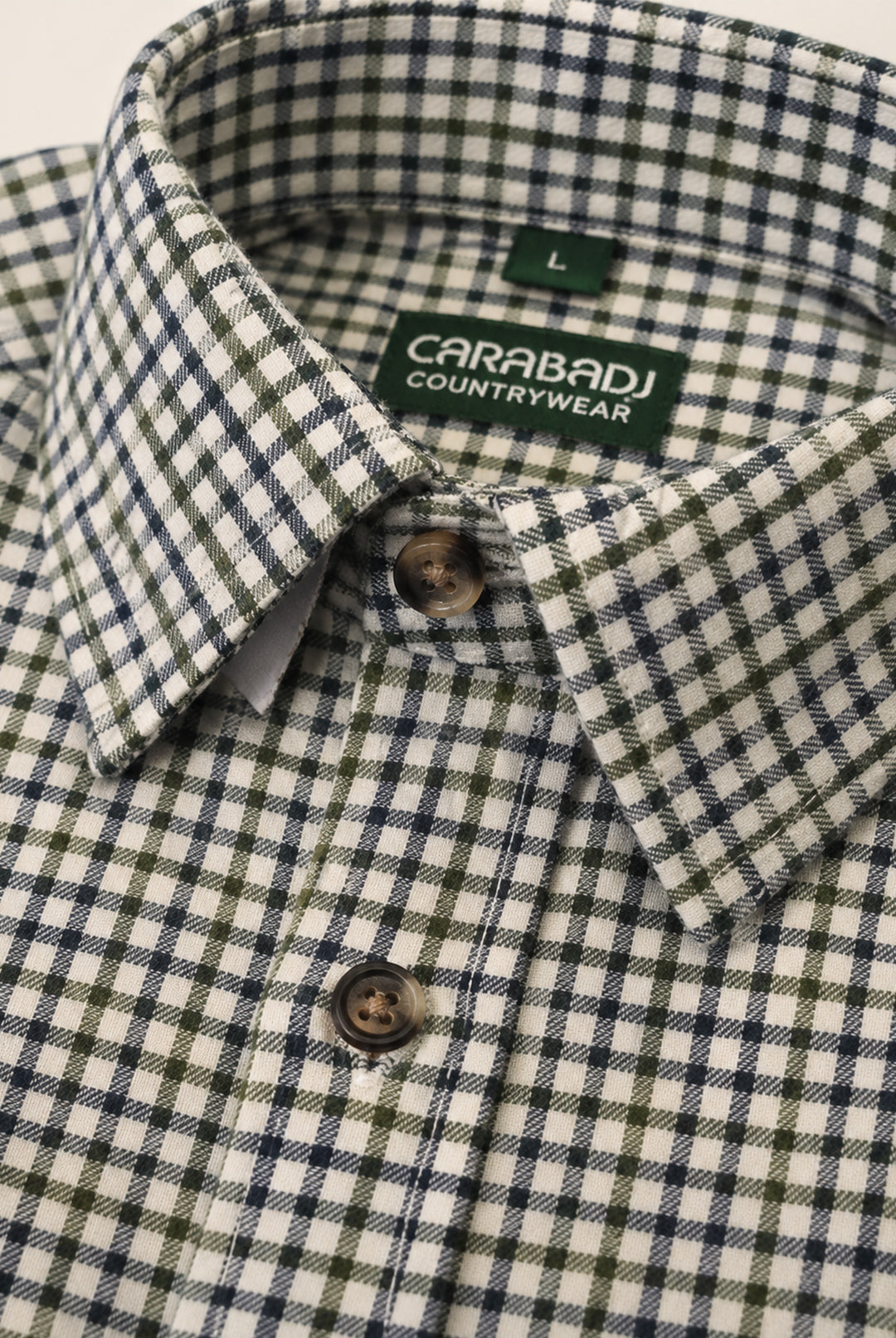 Tattersall Country Check Shirt - Green Navy