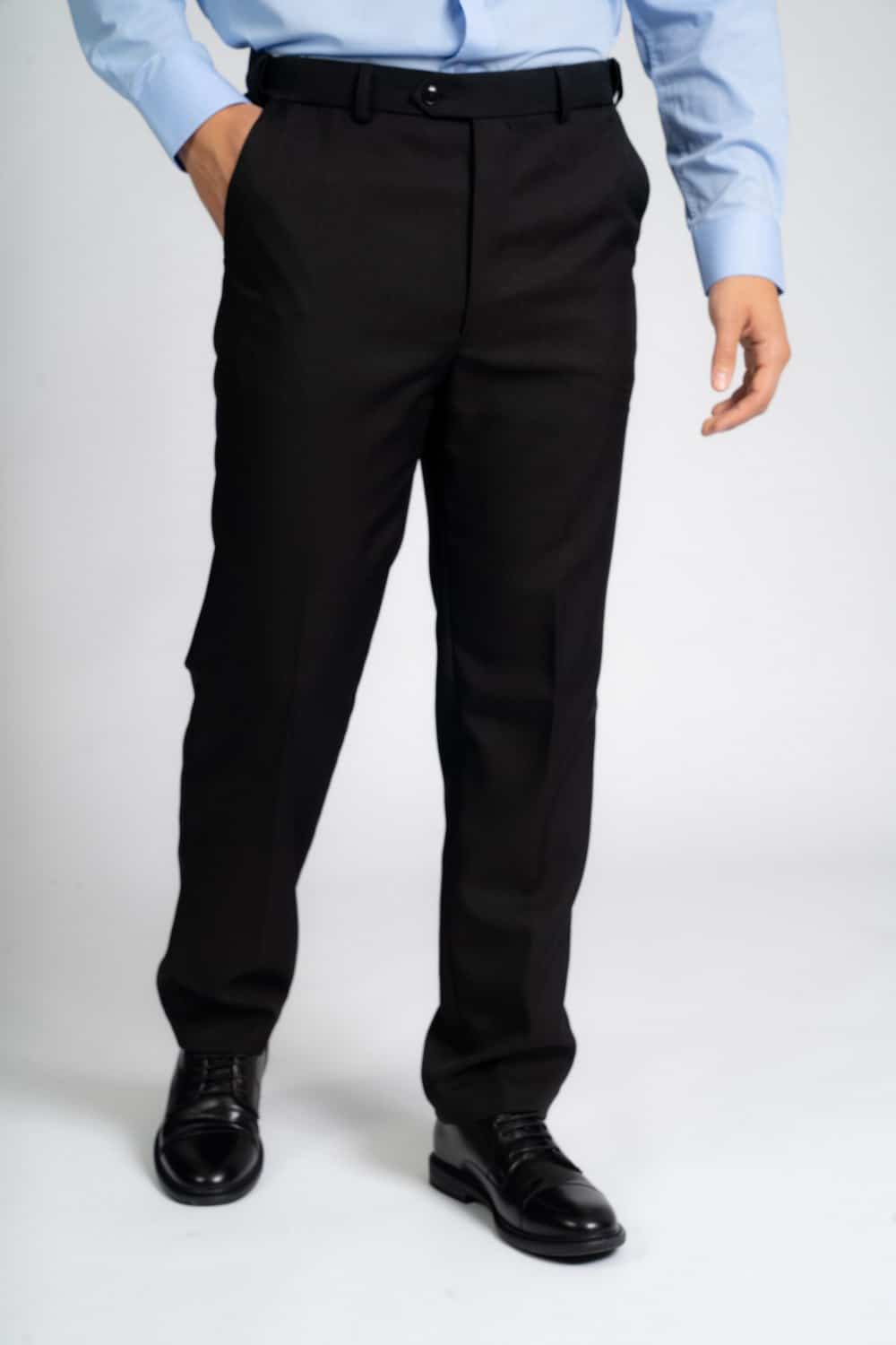 Expand-A-Band Thermal Lined Trouser In Black - King Sizes