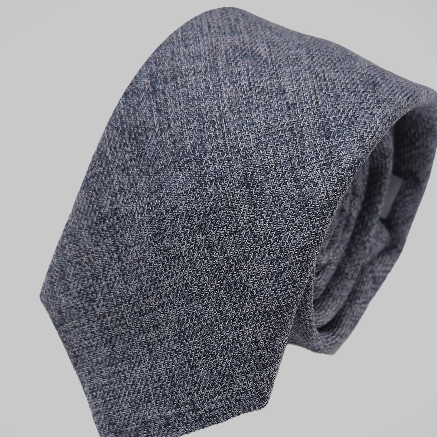 Tweed Tie and Hankie - Navy