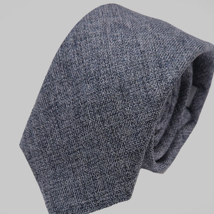 Tweed Tie and Hankie - Navy